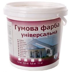 Резиновая краска универсальная (белый) 1,2 кг VIKING