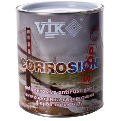 Краска по металлу VIK Corrosion (белый глянцевый) 0,75 л (500)